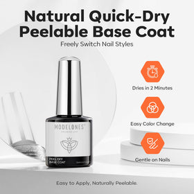 modelones bottle next to ruler demonstrating 10ml size and travel-friendly convenience