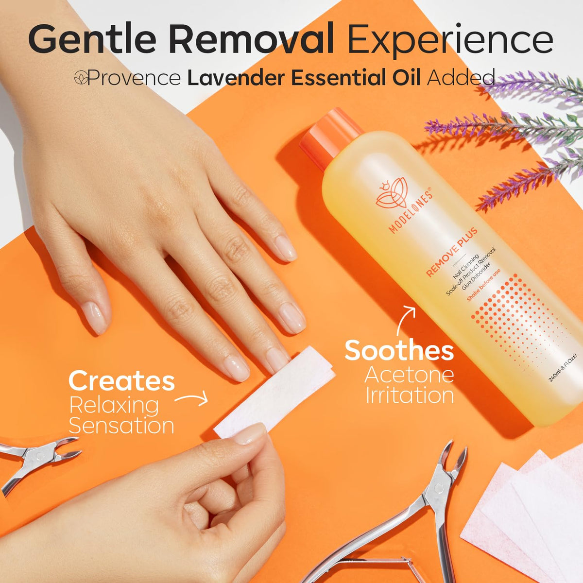 modelones in hand for scale showing 8 fl oz size for salon and home use