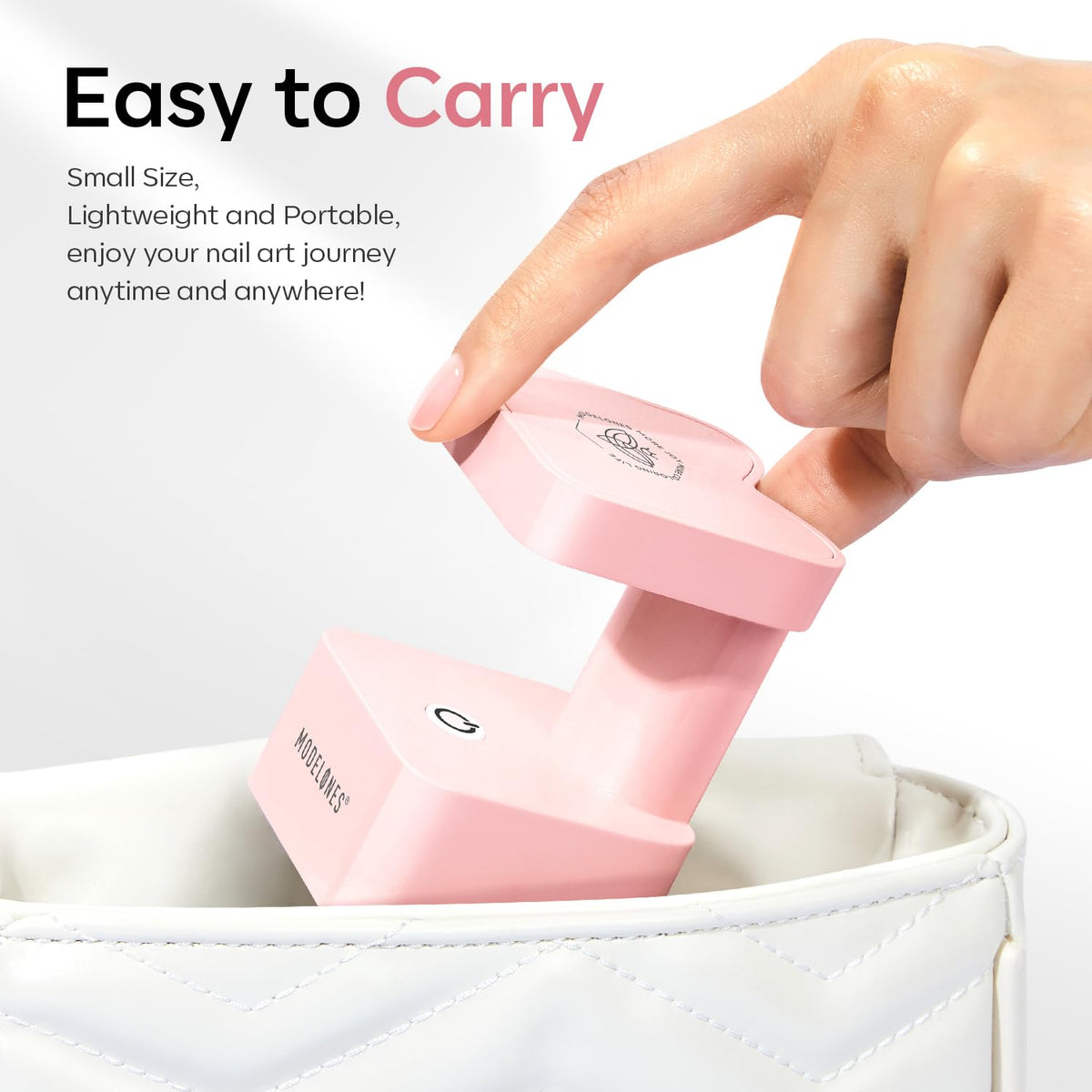 modelones size comparison with phone shows portable scale for travel convenience