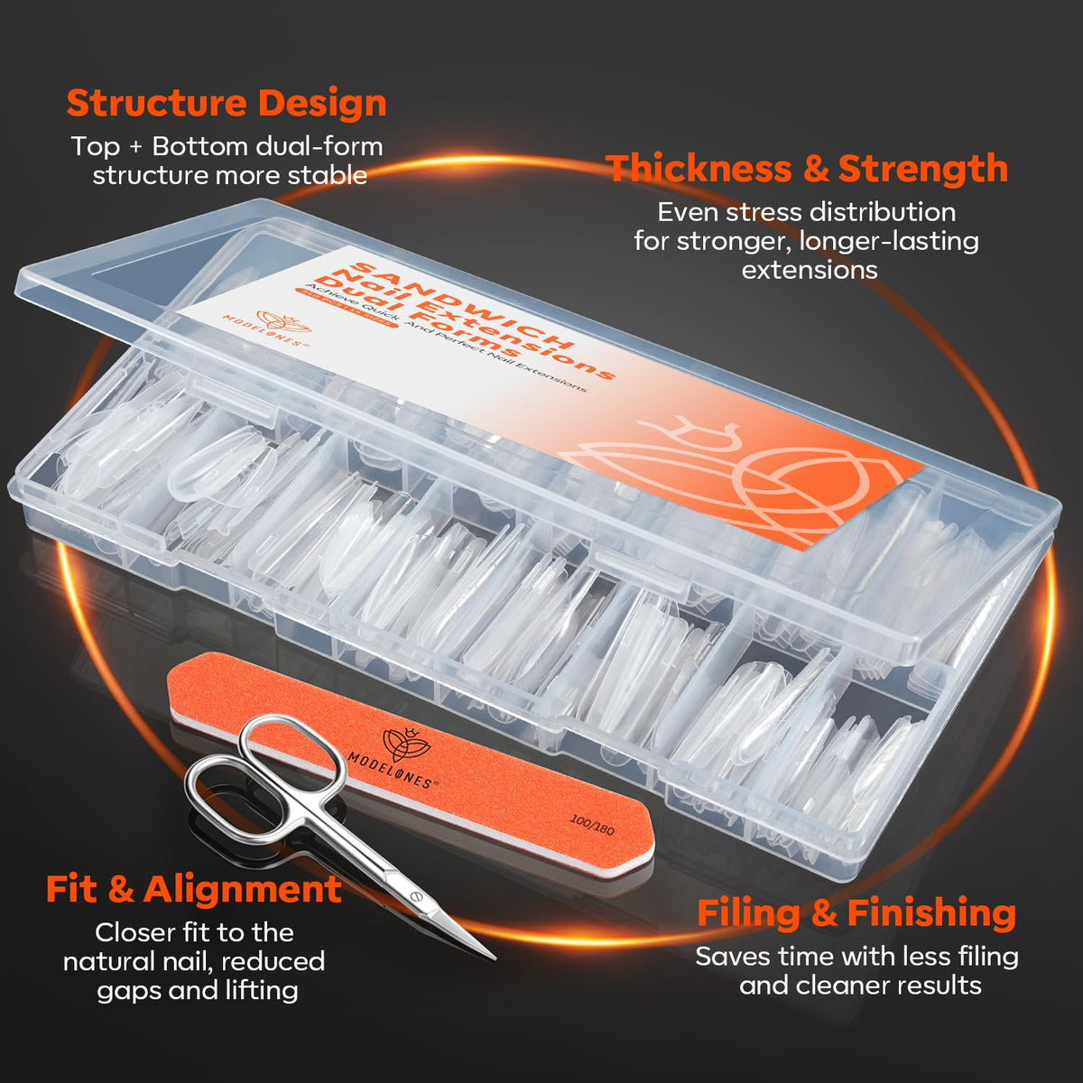 modelones size guide with printed lines helping accurate length and size selection benefit