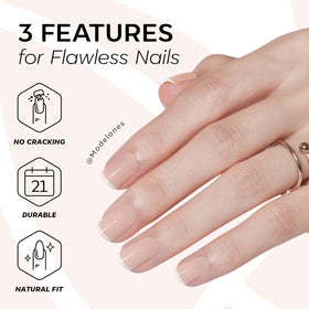 modelones layout of 16 sizes displaying organization for precise nail fitting