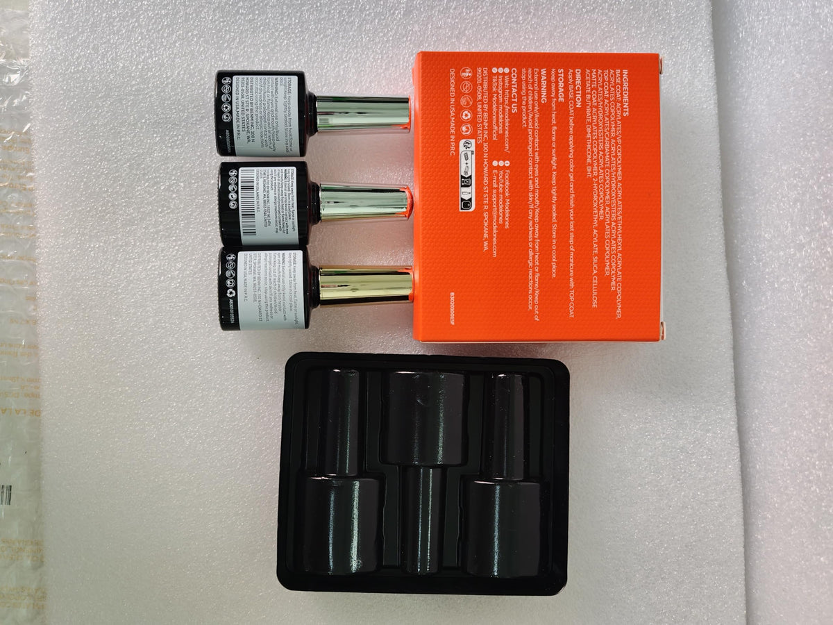 modelones size comparison with coin showing 10ml bottle scale and portability