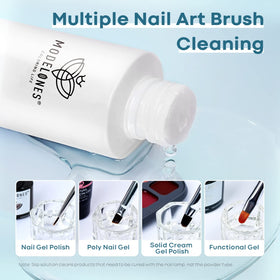 modelones slip solution pouring onto palette for smooth poly gel placement