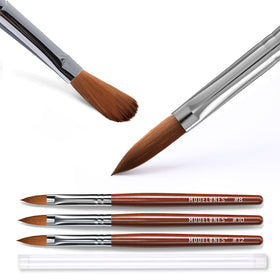 modelones brushes stored horizontally with cleaner demonstrating proper care and longevity