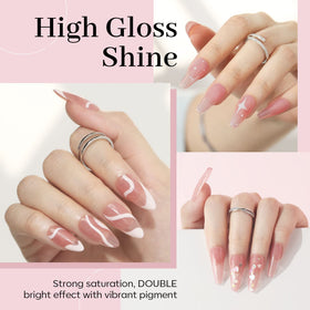 modelones swatch on hand demonstrating buildable nude-pink translucence