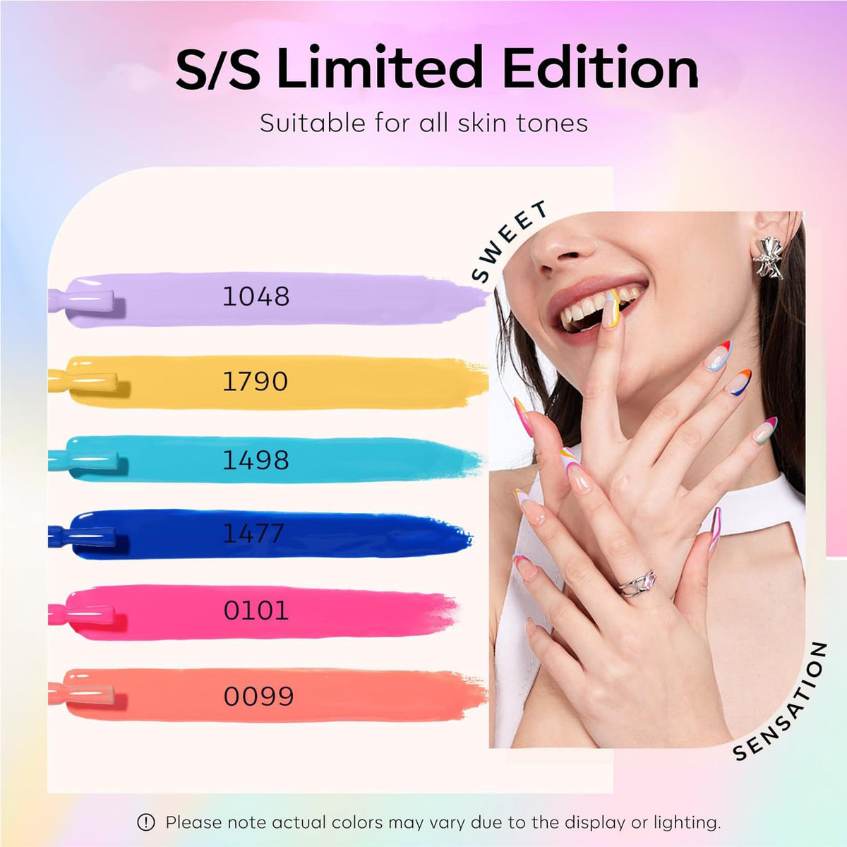 modelones nail wheel swatches demonstrating true-to-bottle color payoff benefit