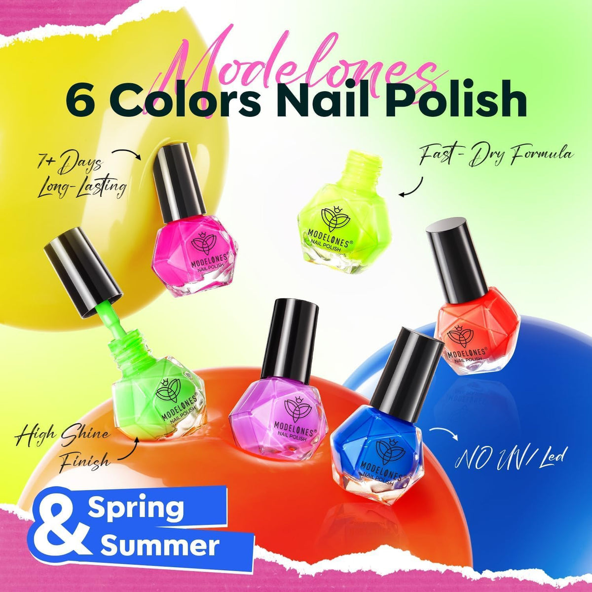 modelones texture and finish macro revealing glossy chip-resistant surface and vivid color