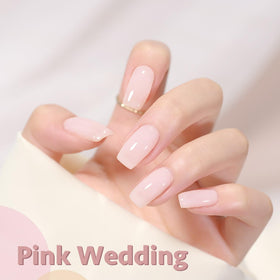 modelones texture close-up showing glossy sheen and ridge-filling texture for smoother nails