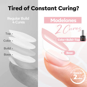 modelones gel texture close-up highlighting self-leveling and smooth application
