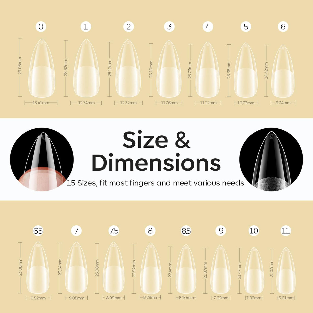 modelones detail of tip edge and curve for professional shaping benefit