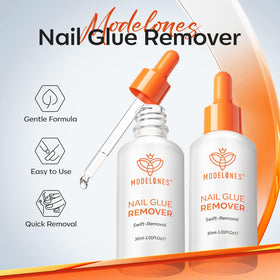 modelones texture drop on fingertip showing smooth consistency for fast adhesive softening