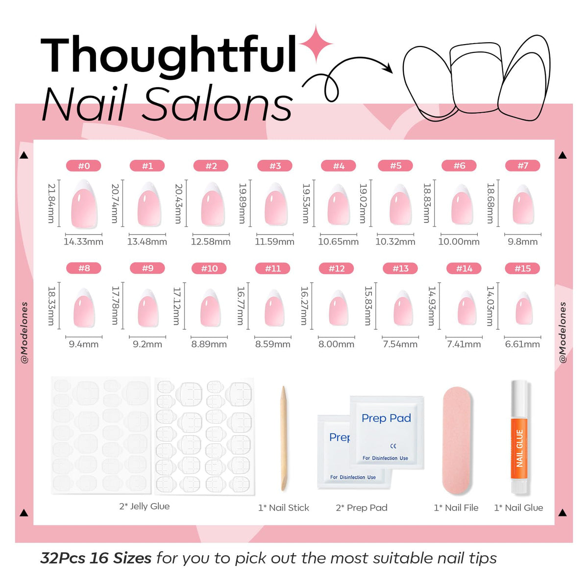 Modelones nail surface texture showing durable smudge-resistant finish