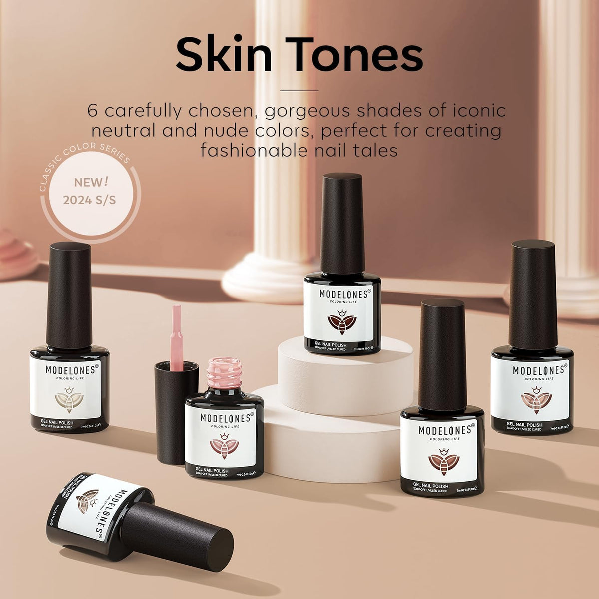 modelones glossy gel texture close-up showing bubble-free shine and smooth finish