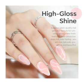 modelones texture swatch of two coats showing glossy, bubble-free finish
