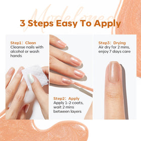 modelones applied to toenail showing even coverage and ready-to-wear benefit