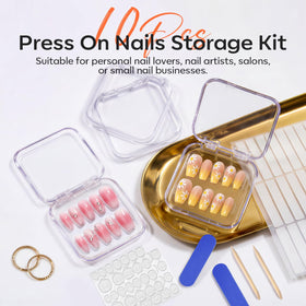 modelones nail file cuticle stick and adhesive tabs ready for application