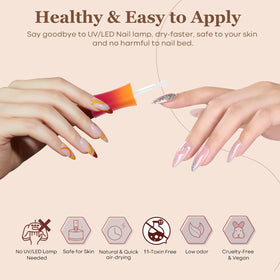 modelones assorted manicure tools and liquids arranged for convenience