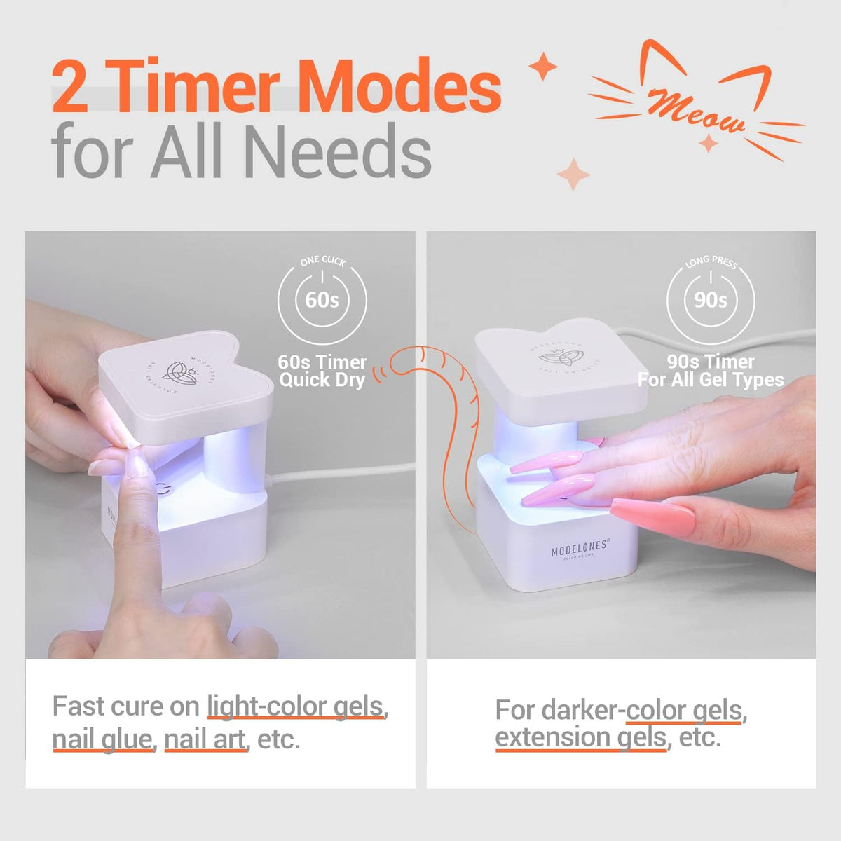 modelones USB port and cable detail for convenient power-on-the-go
