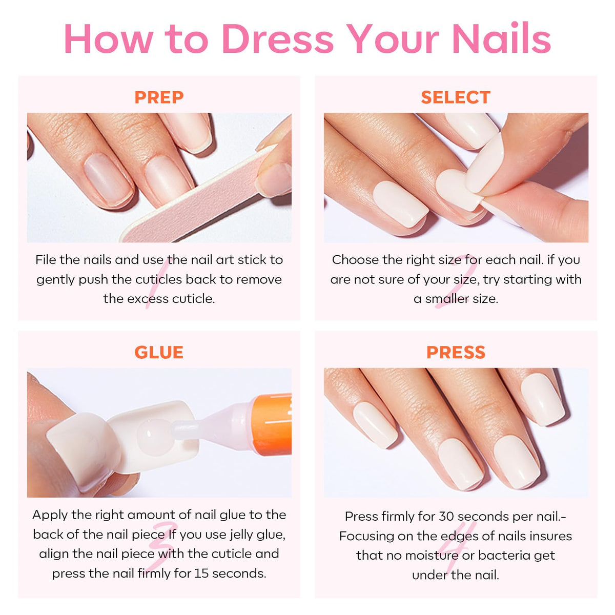 modelones press-on nails worn on hands in lifestyle shot showing polished event-ready look