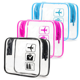 MODENGKONGJIAN clear toiletry bag front view showing transparent storage benefit
