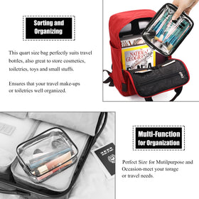 MODENGKONGJIAN bag beside passport showing quart-size travel scale