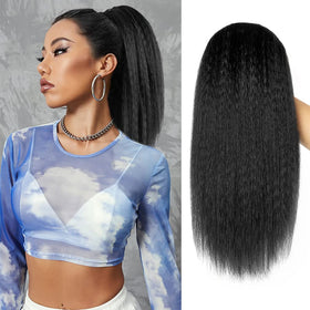 MODSIGHT front packaging showing natural black 1B ponytail and benefit of instant volume