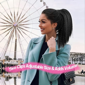 MODSIGHT installed on model showing comfortable, natural-looking long ponytail