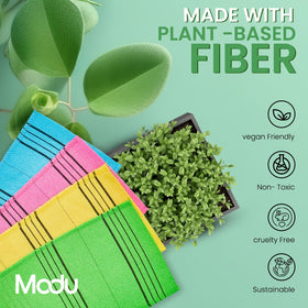 Modu mitt hung to dry illustrating washable reusable hygiene benefit