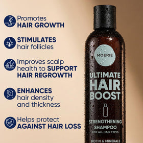 Moerie back label ingredients list highlighting nutrient-rich formula
