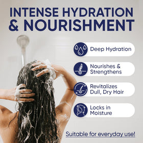 Moerie conditioner pour texture demonstrating creamy hydration benefits