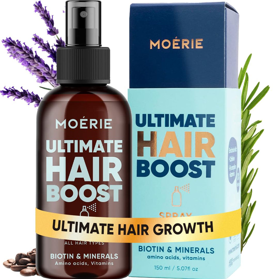 Moerie front bottle view showing packaging and clear product benefit