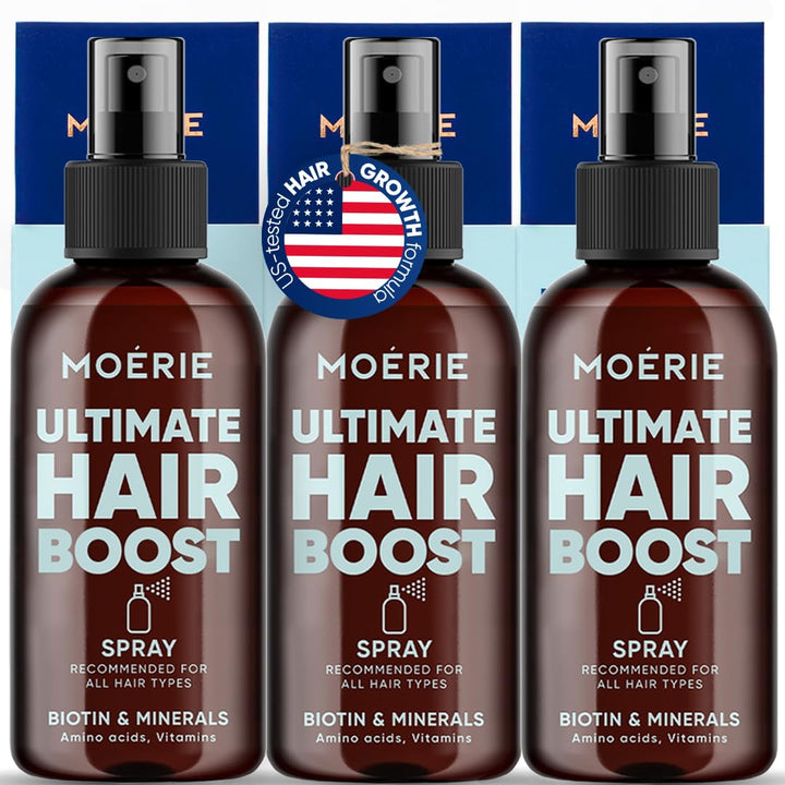 Moerie bottle front label showing 150ml size and branding for clear product identification