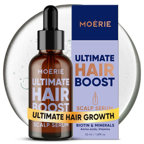 Moerie front packaging showing 50ml bottle and benefits
