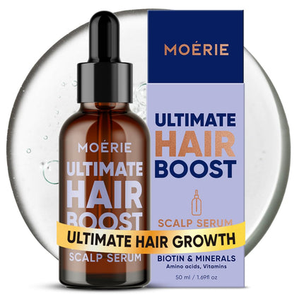 Moerie front packaging showing 50ml bottle and benefits