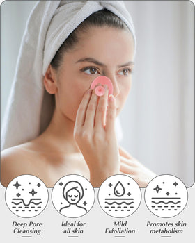 MoHern pad drying on bath shelf emphasizing quick-dry hygienic benefit