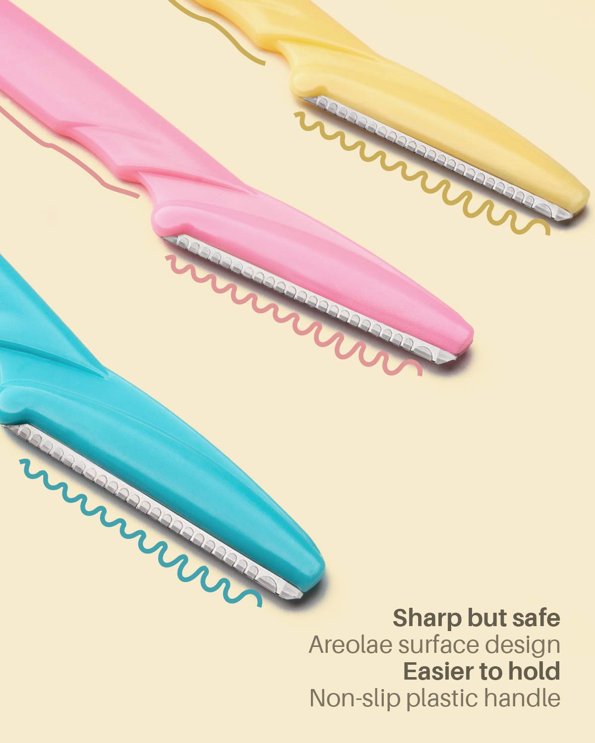 MoHern textured non-slip handle detail for improved grip and safer control