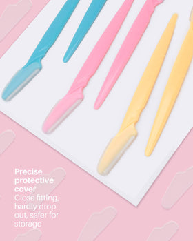 MoHern razor held in hand to show compact 5.8x0.4 inch size for precision