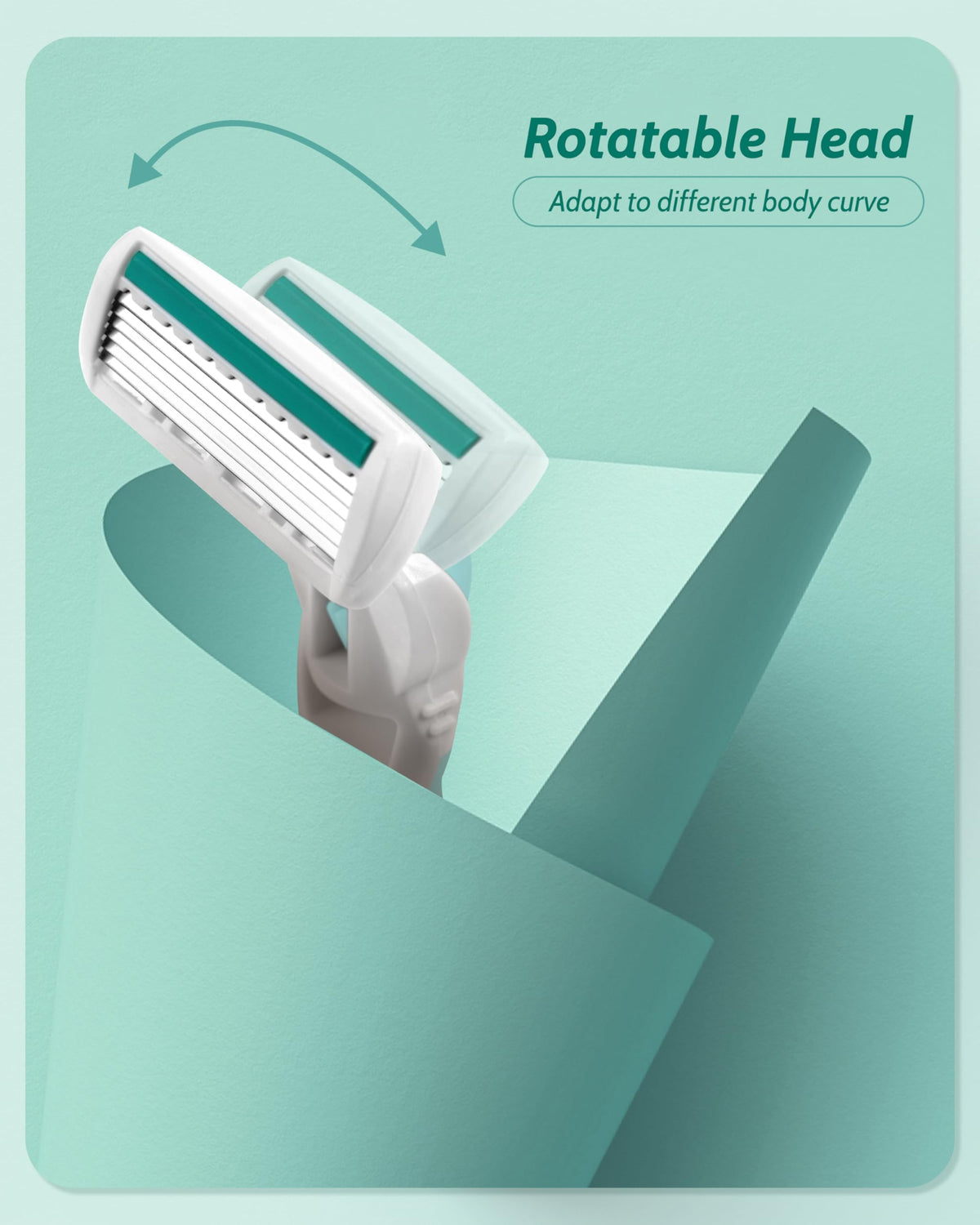 MoHern ergonomic handle grip highlighting non-slip control and comfortable shave