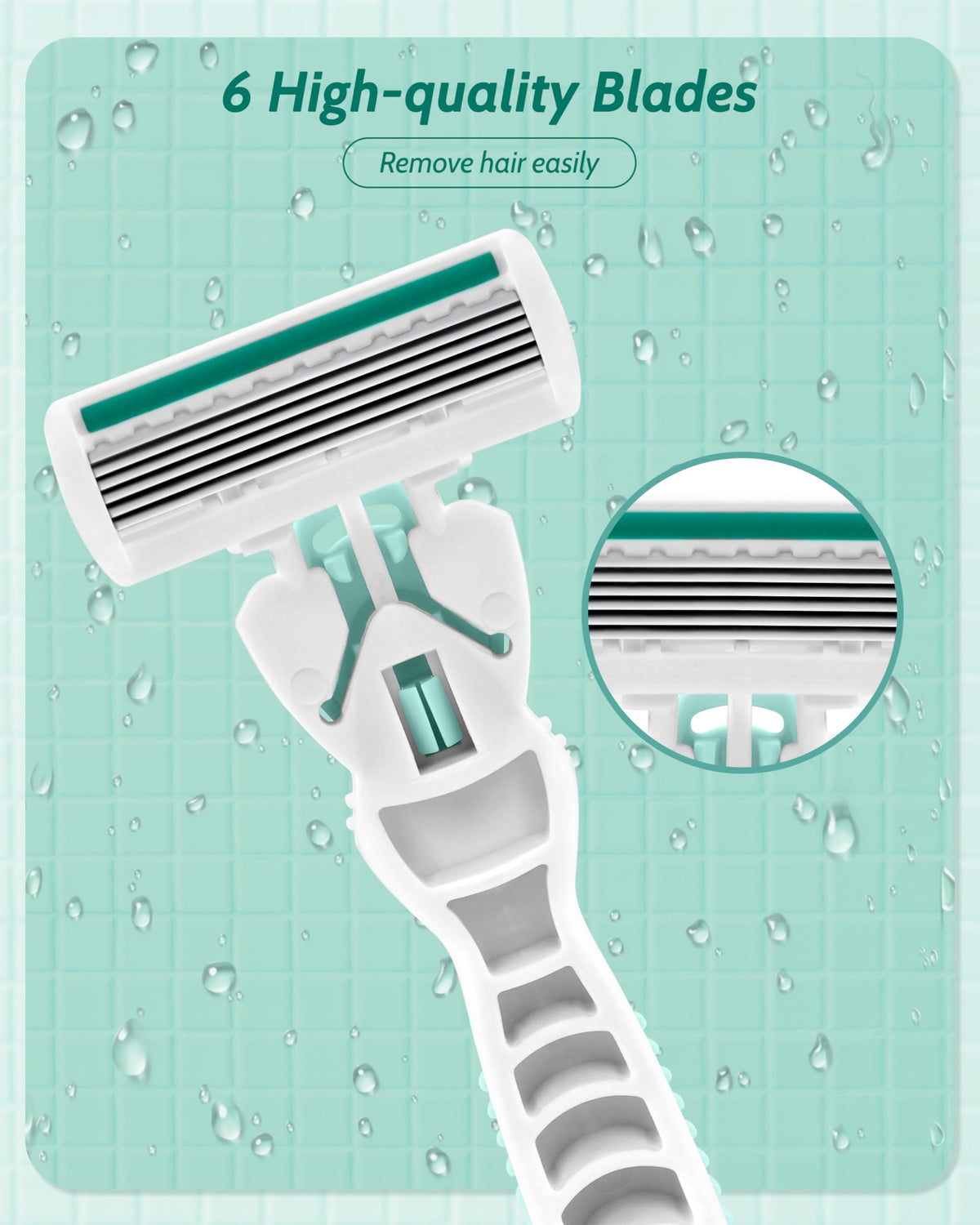 MoHern razor held in hand to show scale and lightweight portability benefit