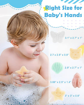 MoHern adult hand holding sponge showing size and easy grip benefit