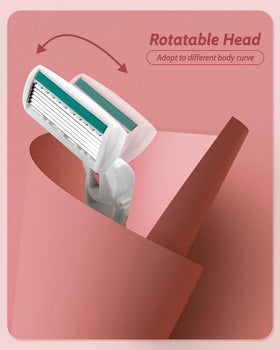 MoHern travel razor held in hand demonstrating compact portability for touch-ups