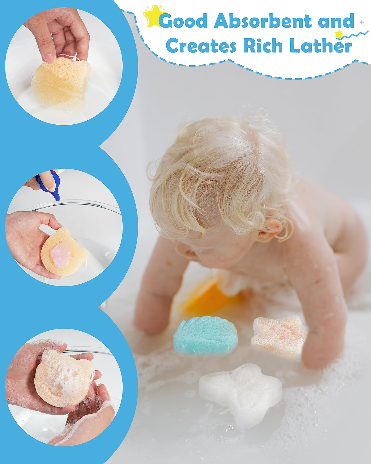 MoHern saturated sponge texture demonstrating extra soft marshmallow-like feel
