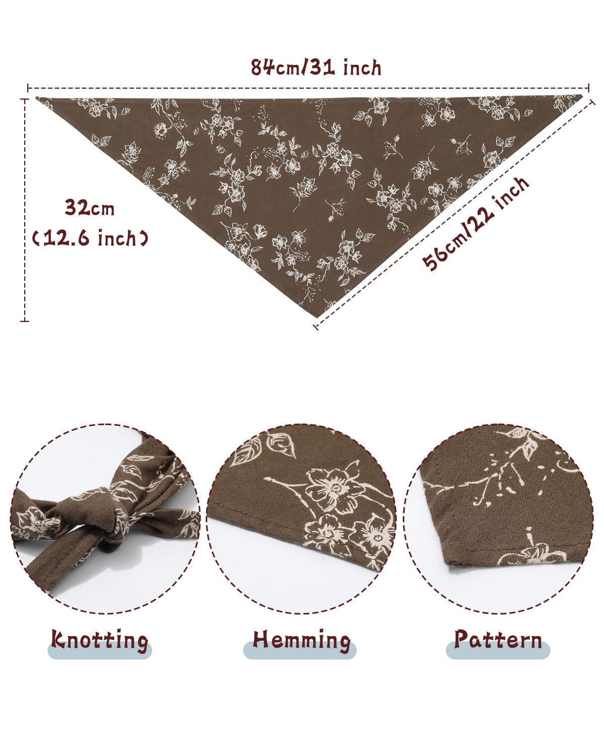 Molans detailed shot of the two floral patterns for easy outfit coordination