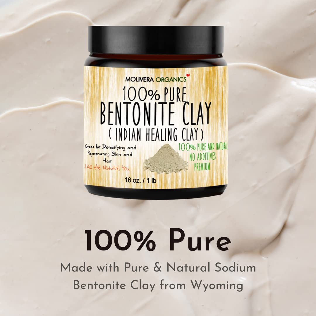 Molivera Organics close-up of fine bentonite powder illustrating smooth texture