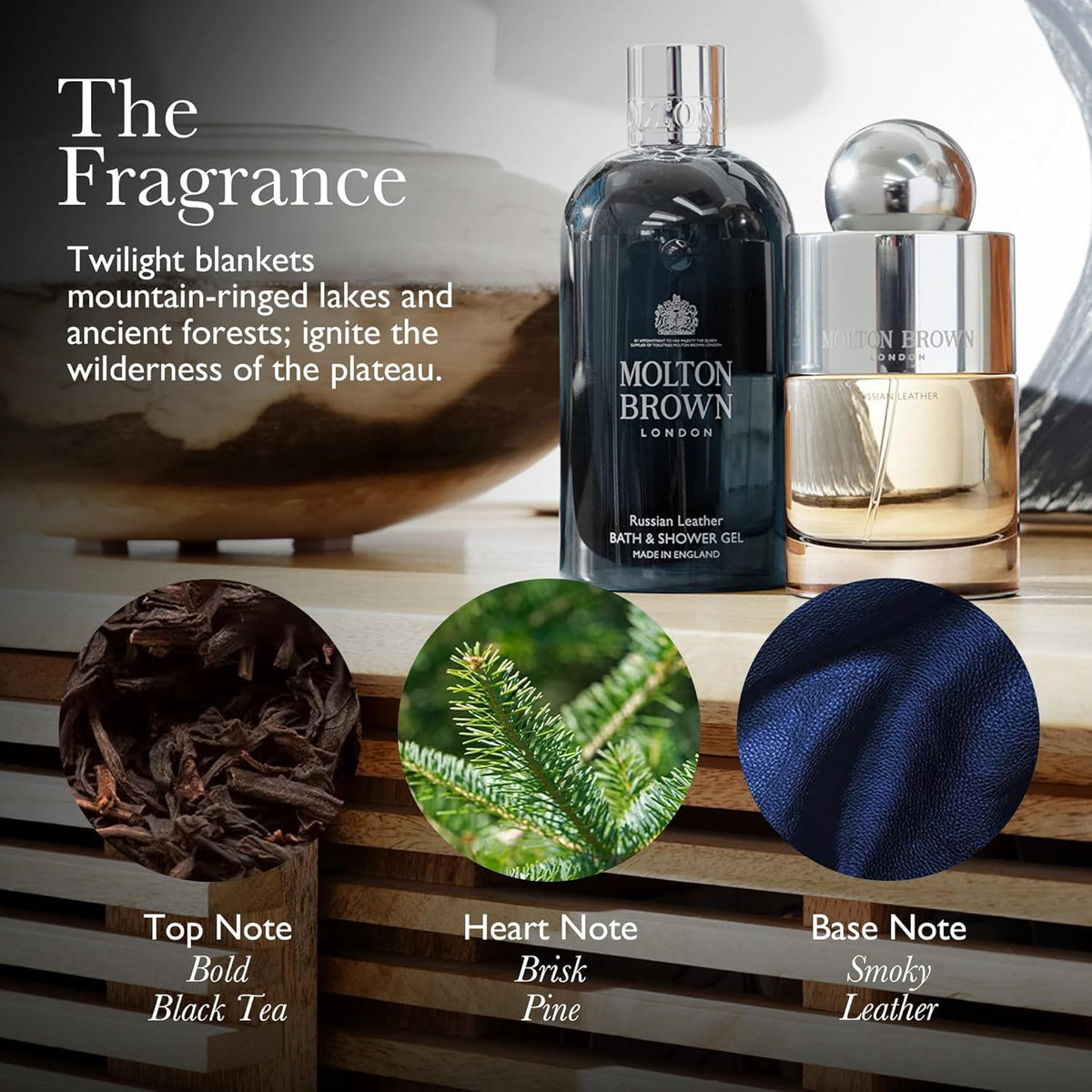 Molton Brown pump detail demonstrating easy dispensing benefit