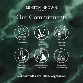 Molton Brown floral gift box open to reveal bottles — eco-friendly packaging benefit