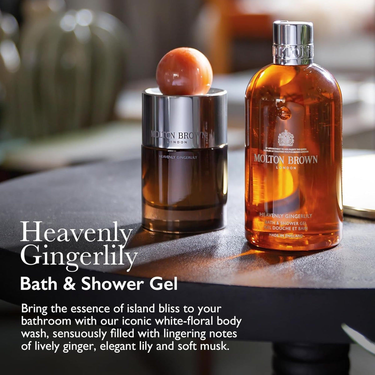 Molton Brown back label close-up highlighting ingredients and vegan benefit