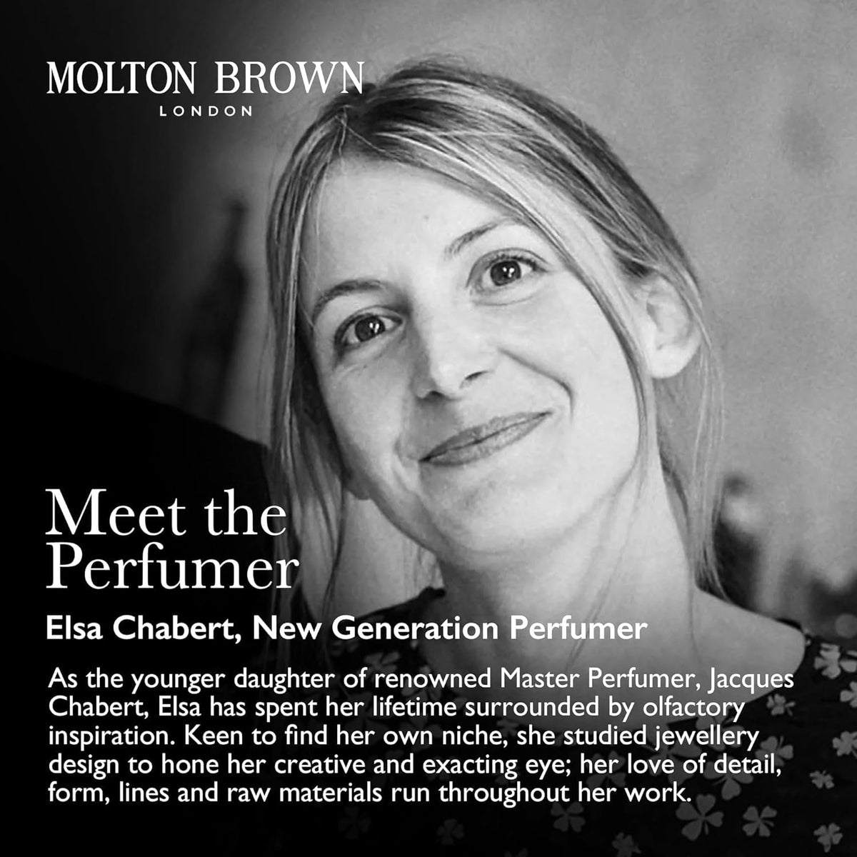 Molton Brown body wash in shower with water, showing refreshing use