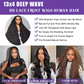 Momaksa deep wave texture close-up highlighting soft curls and no-tangle finish