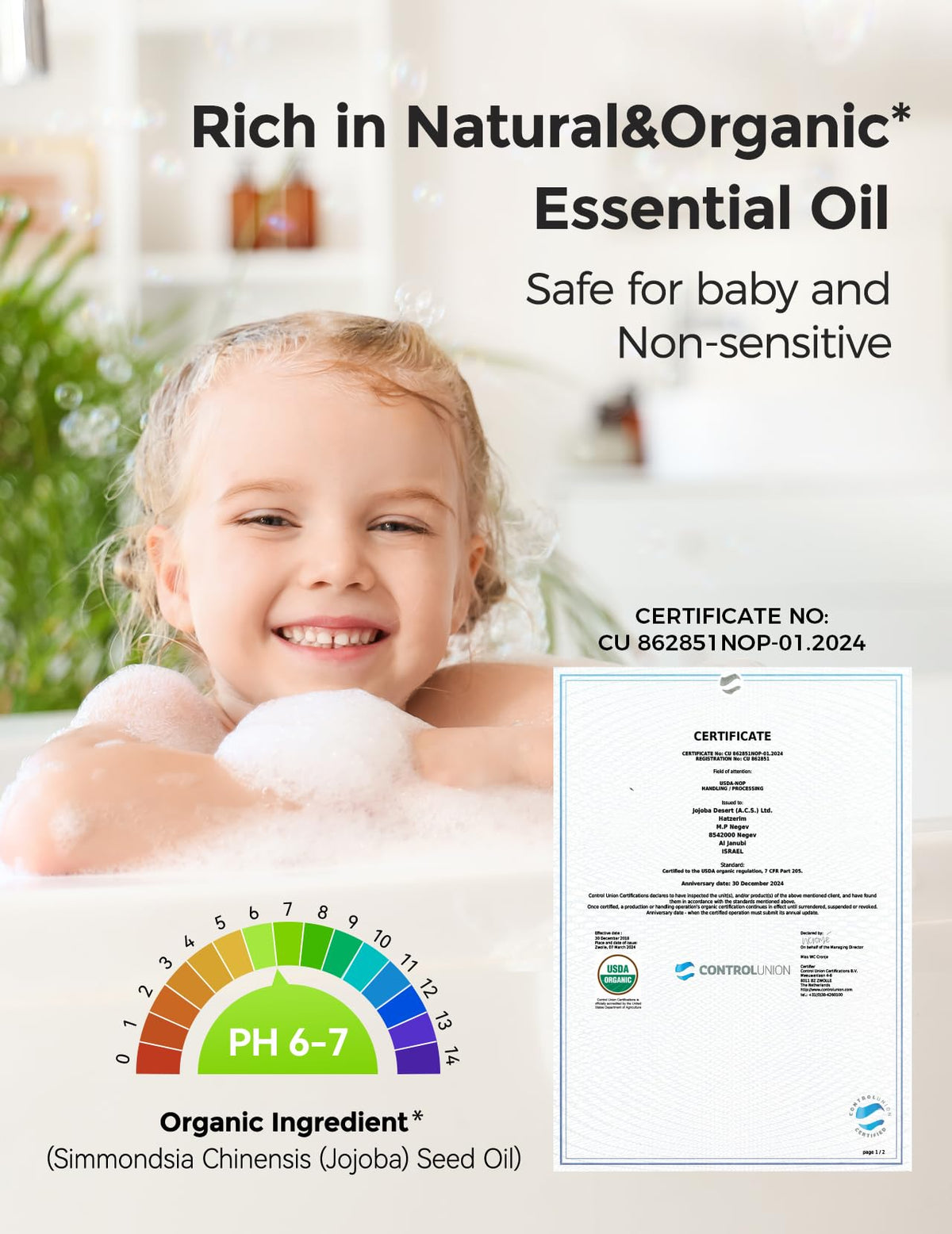 Momcozy bath bomb dissolving in tub, slow colorful swirl calming kids